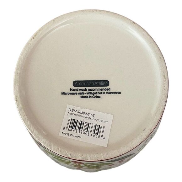 American Atelier Bargello Holiday Soup Cereal Bowl - Picture 3 of 5